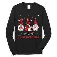 Gnome Family Christmas Shirts For Women Buffalo Plaid Long Sleeve Shirt