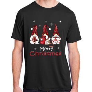 Gnome Family Christmas Shirts For Women Buffalo Plaid Adult ChromaSoft Performance T-Shirt