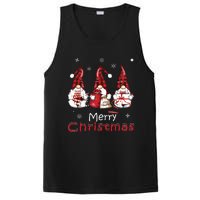 Gnome Family Christmas Shirts For Women Buffalo Plaid PosiCharge Competitor Tank