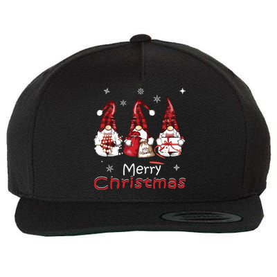 Gnome Family Christmas Shirts For Women Buffalo Plaid Wool Snapback Cap