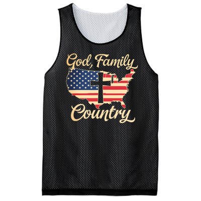 God Family Country Faith Cross Usa Patriotic Mesh Reversible Basketball Jersey Tank