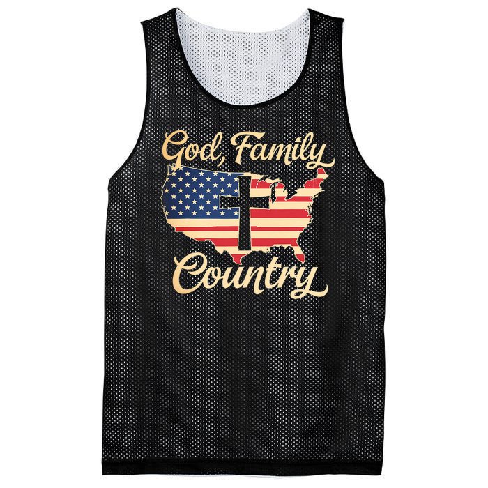 God Family Country Faith Cross Usa Patriotic Mesh Reversible Basketball Jersey Tank