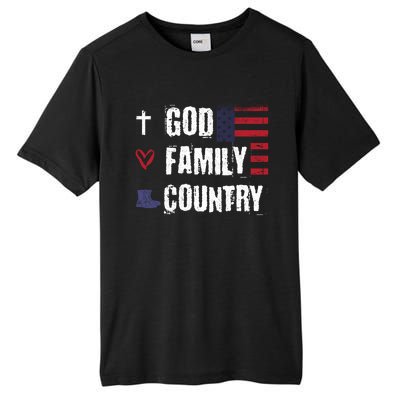 God Family Country Patriotic Veteran Soldier Memorial Day Gift Tall Fusion ChromaSoft Performance T-Shirt