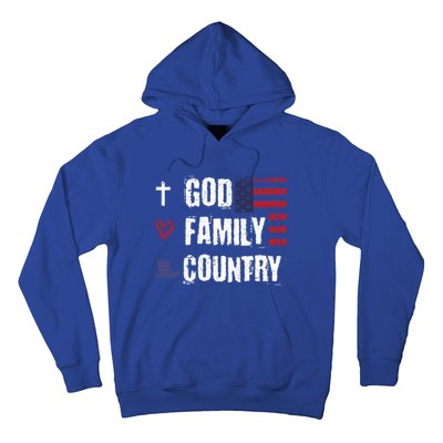 God Family Country Patriotic Veteran Soldier Memorial Day Gift Hoodie