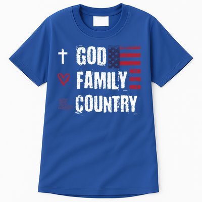 God Family Country Patriotic Veteran Soldier Memorial Day Gift Tall T-Shirt