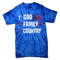 God Family Country Patriotic Veteran Soldier Memorial Day Gift Tie-Dye T-Shirt