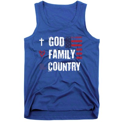 God Family Country Patriotic Veteran Soldier Memorial Day Gift Tank Top