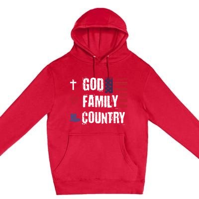 God Family Country Patriotic Veteran Soldier Memorial Day Gift Premium Pullover Hoodie