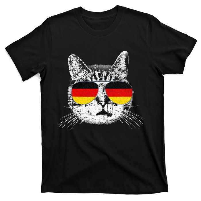 German Flag Cat Heritage Pride Germany Oktoberfest T-Shirt