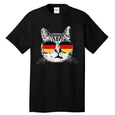 German Flag Cat Heritage Pride Germany Oktoberfest Tall T-Shirt