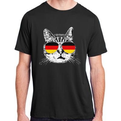 German Flag Cat Heritage Pride Germany Oktoberfest Adult ChromaSoft Performance T-Shirt