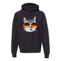 German Flag Cat Heritage Pride Germany Oktoberfest Premium Hoodie