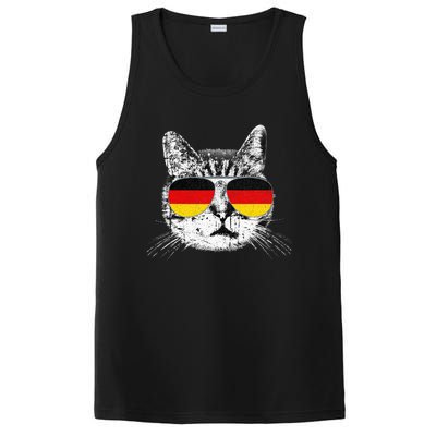 German Flag Cat Heritage Pride Germany Oktoberfest PosiCharge Competitor Tank