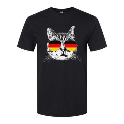 German Flag Cat Heritage Pride Germany Oktoberfest Softstyle CVC T-Shirt