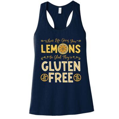 Gluten Free Celiac Disease Nutritional Plan Intolerance Gift Women's Racerback Tank