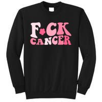 Groovy Fuck Cancer All Breast Cancer Awareness Sweatshirt