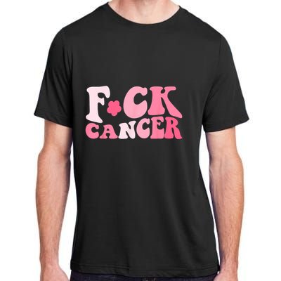 Groovy Fuck Cancer All Breast Cancer Awareness Adult ChromaSoft Performance T-Shirt