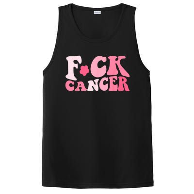 Groovy Fuck Cancer All Breast Cancer Awareness PosiCharge Competitor Tank