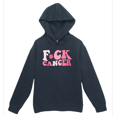 Groovy Fuck Cancer All Breast Cancer Awareness Urban Pullover Hoodie