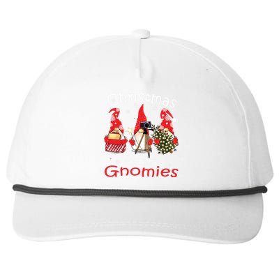 Gnome Family Christmas Shirts For Women Gnomies Xmas Snapback Five-Panel Rope Hat