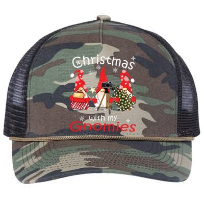 Gnome Family Christmas Shirts For Women Gnomies Xmas Retro Rope Trucker Hat Cap