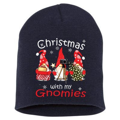 Gnome Family Christmas Shirts For Women Gnomies Xmas Short Acrylic Beanie