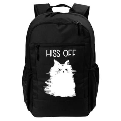 Gifts For Cat Lovers Women Men Funny Meow Cat Hiss Off Backpack