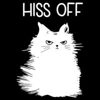 Gifts For Cat Lovers Women Men Funny Meow Cat Hiss Off 16 in Basic Backpack