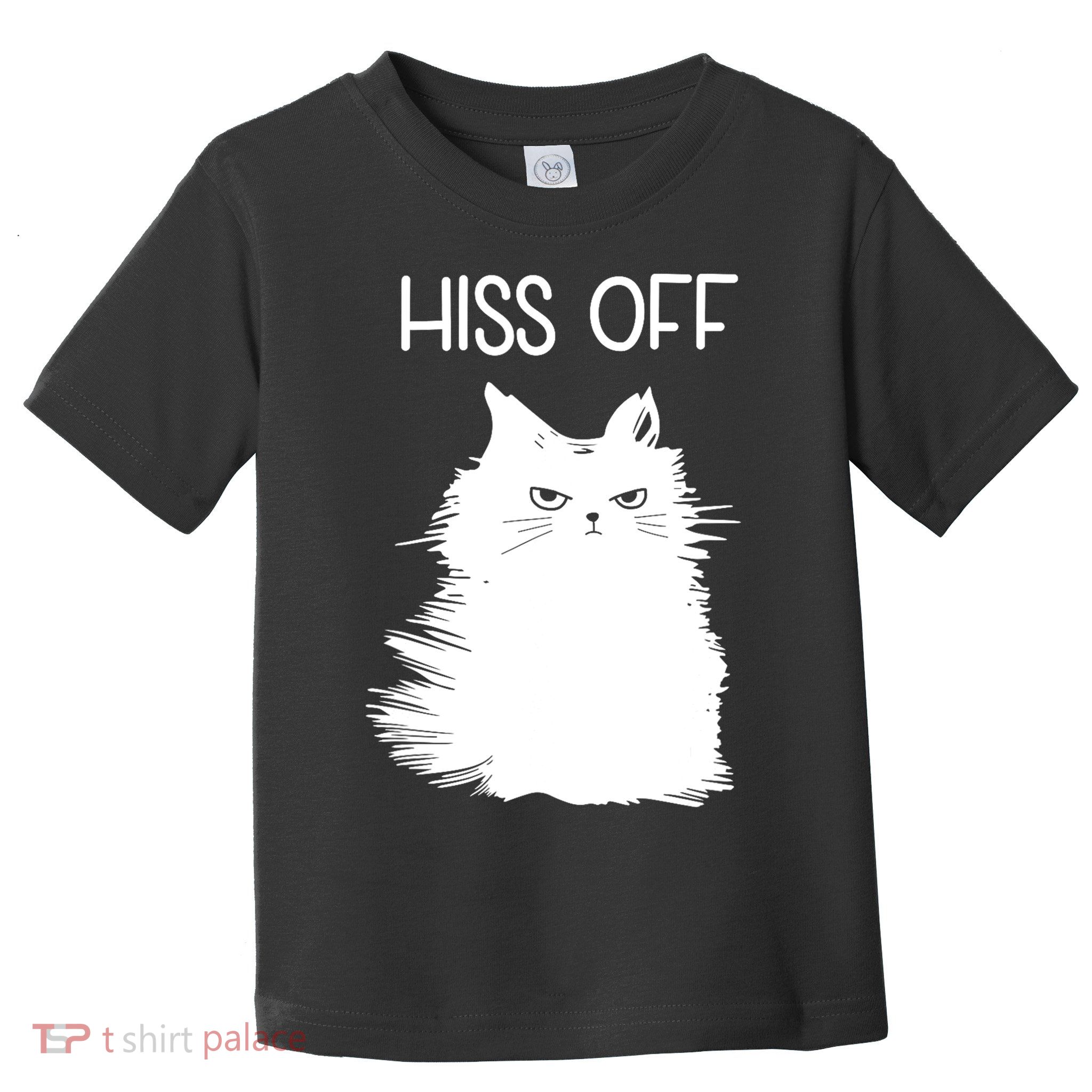 Gifts For Cat Lovers Women Men Funny Meow Cat Hiss Off Toddler T-Shirt