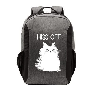 Gifts For Cat Lovers Women Men Funny Meow Cat Hiss Off Vector Backpack