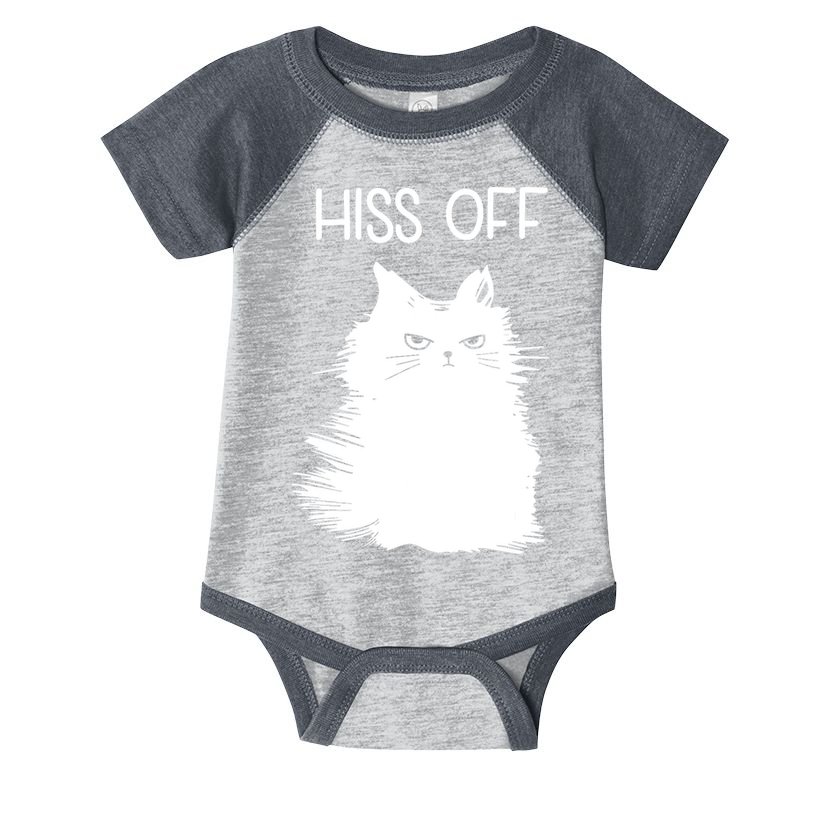 Gifts For Cat Lovers Women Men Funny Meow Cat Hiss Off Infant Baby Jersey Bodysuit