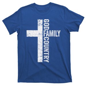 God Family Country Gift Patriotic Freedom Christian Faith Cross Great Gift T-Shirt