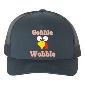 Gobble Funny Cute Turkey Face Cute Turkey Family Thanksgiving Thanksgivings Yupoong Adult 5-Panel Trucker Hat