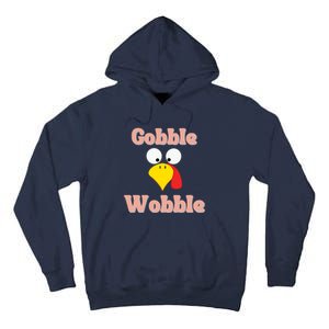 Gobble Funny Cute Turkey Face Cute Turkey Family Thanksgiving Thanksgivings Tall Hoodie