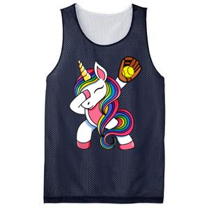 Girl Funny Dabbing Softball Unicorn Apparel Dab Mesh Reversible Basketball Jersey Tank