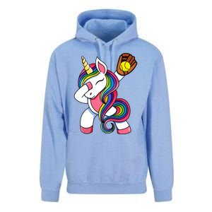 Girl Funny Dabbing Softball Unicorn Apparel Dab Unisex Surf Hoodie