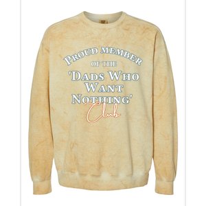 Gifts For Dad Who Wants Nothing Fathers Day Funny Tee Colorblast Crewneck Sweatshirt