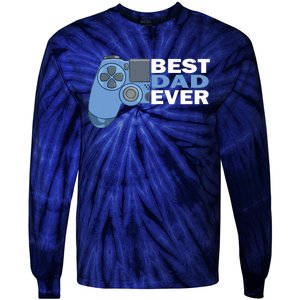 Game Fathers Day Gamer Daddy Daddy Gaming Dad Gaming Tie-Dye Long Sleeve Shirt