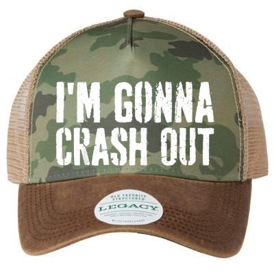 Grunge Funny Dank Meme IM Gonna Crash Out Legacy Tie Dye Trucker Hat