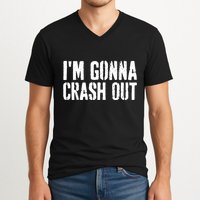 Grunge Funny Dank Meme IM Gonna Crash Out V-Neck T-Shirt