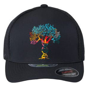 Genealogist Family Dna Lineage Researcher Genealogy Tree Flexfit Unipanel Trucker Cap