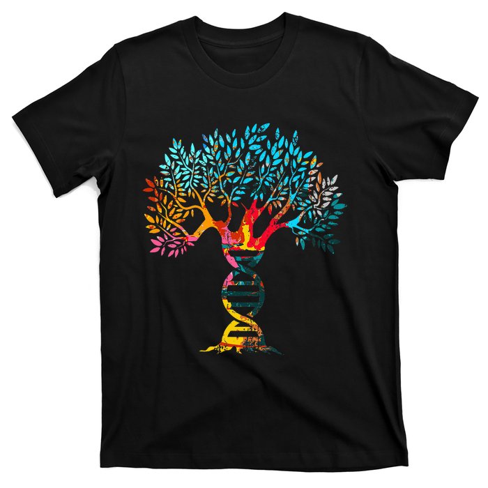 Genealogist Family Dna Lineage Researcher Genealogy Tree T-Shirt