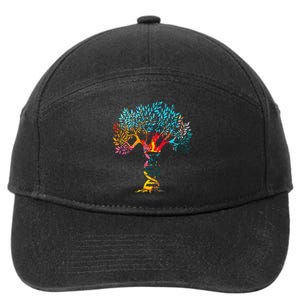 Genealogist Family Dna Lineage Researcher Genealogy Tree 7-Panel Snapback Hat