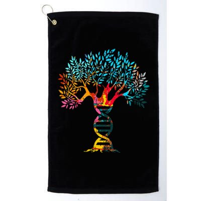 Genealogist Family Dna Lineage Researcher Genealogy Tree Platinum Collection Golf Towel