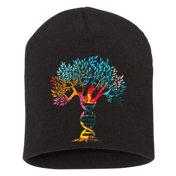 Genealogist Family Dna Lineage Researcher Genealogy Tree Short Acrylic Beanie