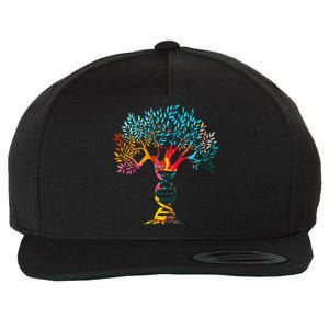 Genealogist Family Dna Lineage Researcher Genealogy Tree Wool Snapback Cap