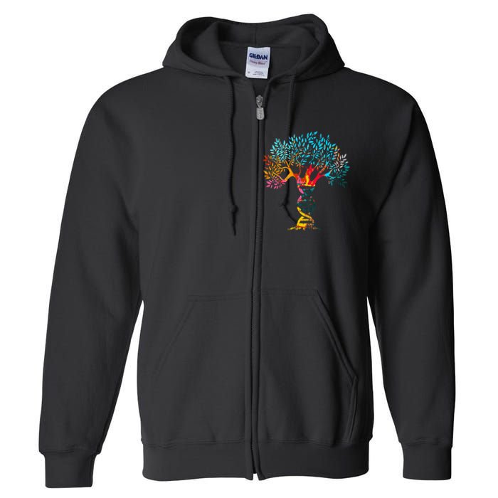 Genealogist Family Dna Lineage Researcher Genealogy Tree Full Zip Hoodie