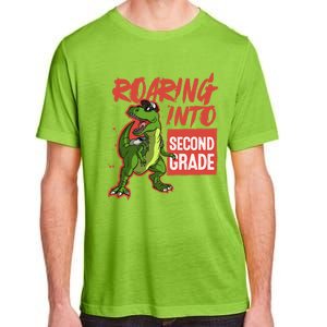 Gift For Dinosaur Roaring Into Second Grade Great Gift Adult ChromaSoft Performance T-Shirt