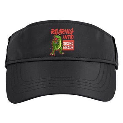 Gift For Dinosaur Roaring Into Second Grade Great Gift Adult Drive Performance Visor