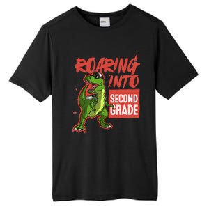 Gift For Dinosaur Roaring Into Second Grade Great Gift Tall Fusion ChromaSoft Performance T-Shirt